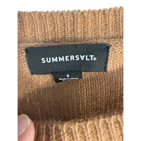 Summersault Cashmere Wool Blend Asymetrical Button Warm Sweater Size Small EUC - Picture 4 of 7